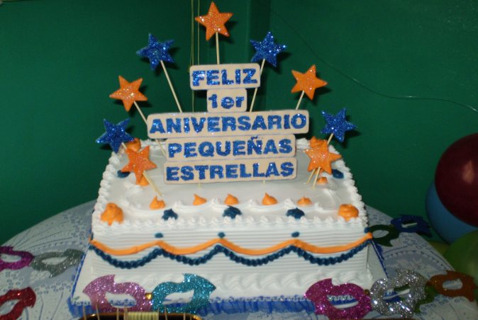 Torta del primer aniversario de Pequeñas Estrellas